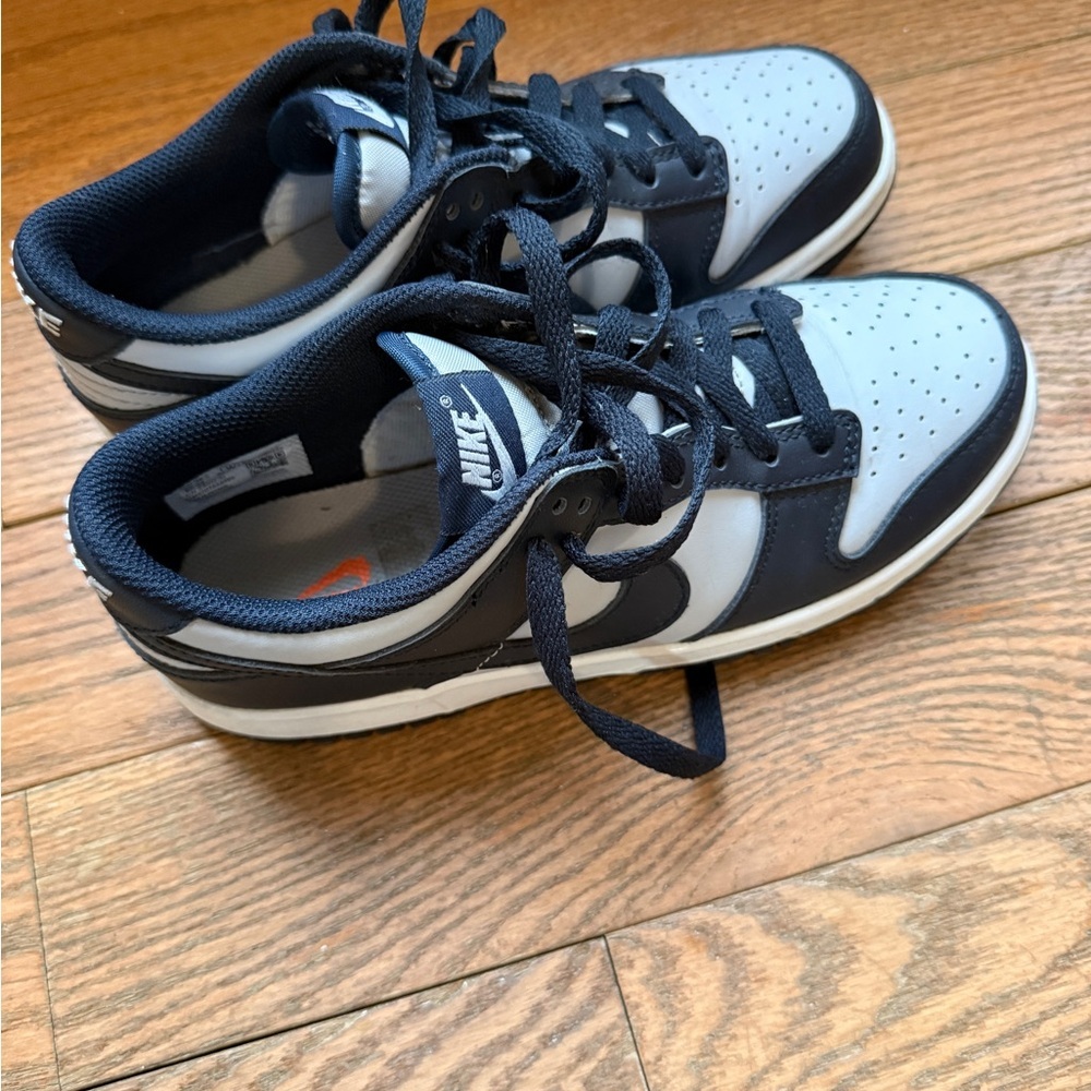 DD1391-003 Nike Dunk Low Georgetown Championship Grey Navy Wolf Gray M6 or W7.5 - Picture 3 of 6